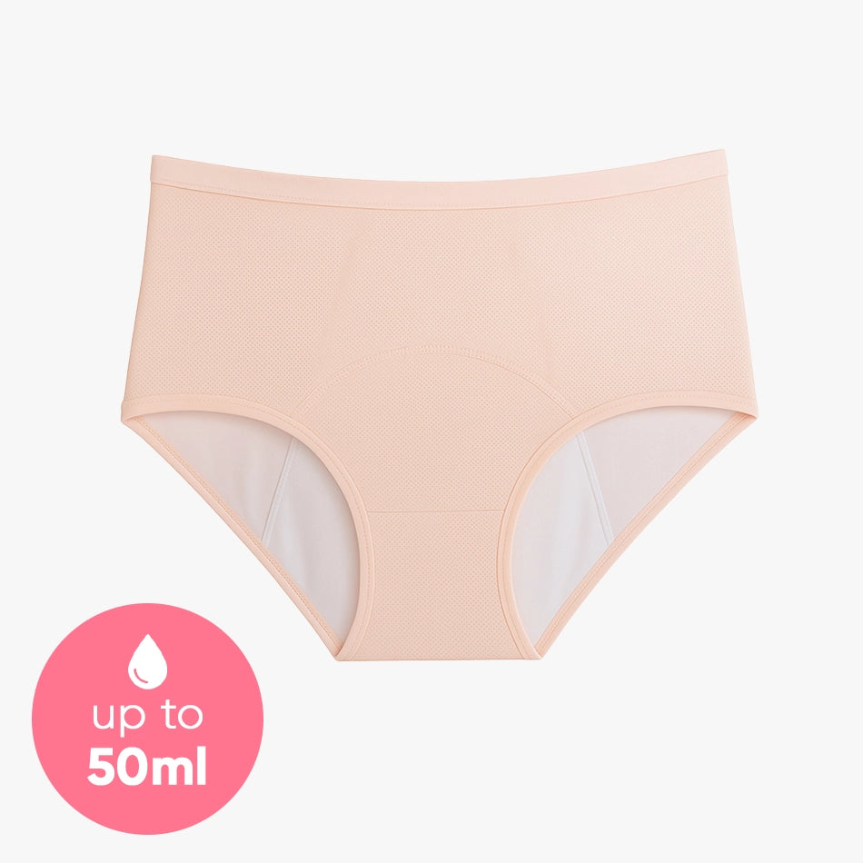 High Rise Leakproof Underwear (Beige)